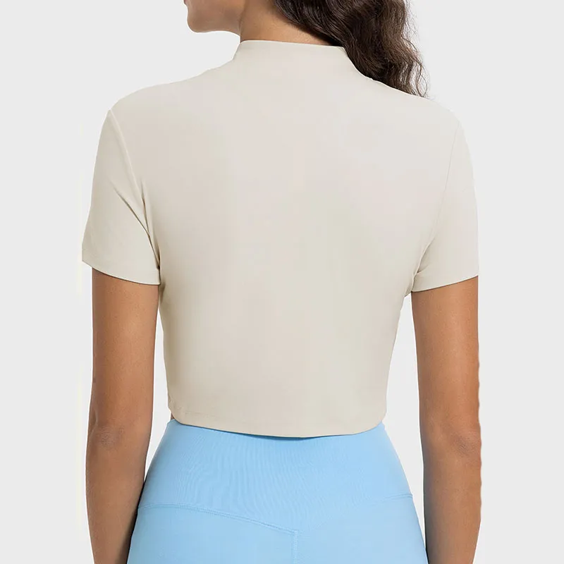 Áo Crop Tee Yoga Slimfit ngắn tay nữ