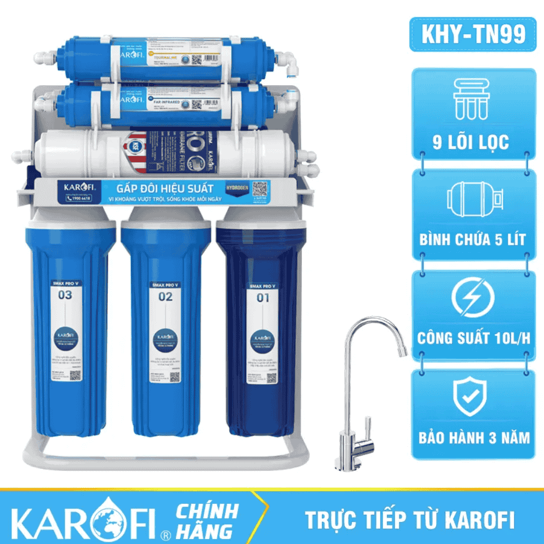 Máy Lọc Nước Karofi KHY-TN99 – 9 Lõi Máy Lọc Nước Karofi KHY-TN99 – 9 Lõi - Ảnh 2